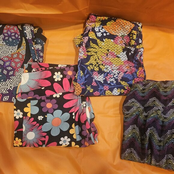 4 pairs of LuLaRoe Leggings- One Size - Picture 1 of 1